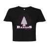 Badass Outdoor Gear Ladies Cropped Broadhead Tee -Archery Gear Shop BALadiesArrowheadCropShirtBlack
