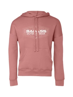 Badass Outdoor Gear Topo Map Hoodie -Archery Gear Shop BAMauveWhiteTopoSweatshirt