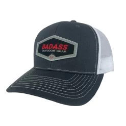 Badass Outdoor Gear Patch Hat -Archery Gear Shop Gray WhitePatch