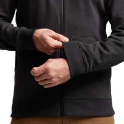 Sitka Essential Full Zip Hoody -Archery Gear Shop IMG SITKA ED 600220 BK Essential Full Zip Hoody Sitka Black 592p Studio 01599