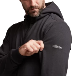 Sitka Essential Full Zip Hoody -Archery Gear Shop IMG SITKA ED 600220 BK Essential Full Zip Hoody Sitka Black 592p Studio 01602
