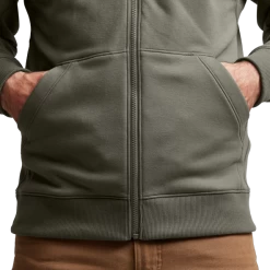 Sitka Essential Full Zip Hoody -Archery Gear Shop IMG SITKA ED 600220 HEM Essential Full Zip Hoody Hemlock Green 592p Studio 01498