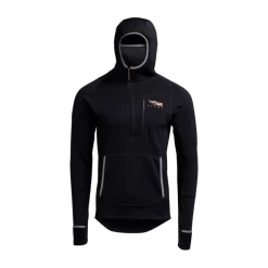 Sitka Fanatic Hoody -Archery Gear Shop Img SITKA WT 2021 70018 BK Mens Fanatic Hoody Black 592p Studio 1564
