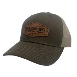 Badass Outdoor Gear Patch Hat -Archery Gear Shop LeatherBrown
