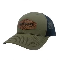 Badass Outdoor Gear Patch Hat -Archery Gear Shop LeatherOliveBlack
