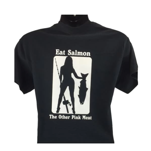 Badass Outdoor Gear Eat Salmon The Other Pink Meat Funny T-Shirt 3 Badass Outdoor Gear Eat Salmon The Other Pink Meat Funny T-Shirt