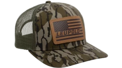 Leupold Leather Flag Trucker Hat