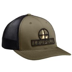 Leupold Reticle Trucker Hat -Archery Gear Shop leupold reticle trucker hat black clothing 400