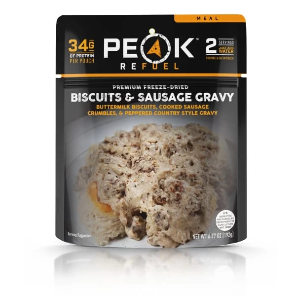 Peak Refuel Biscuits & Sausage Gravy 3 Peak Refuel Biscuits & Sausage Gravy
